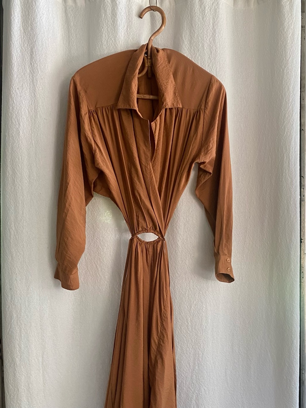 Young Fabulous & Broke Derby Cut-Out Maxi Dress Terracotta Size Medium